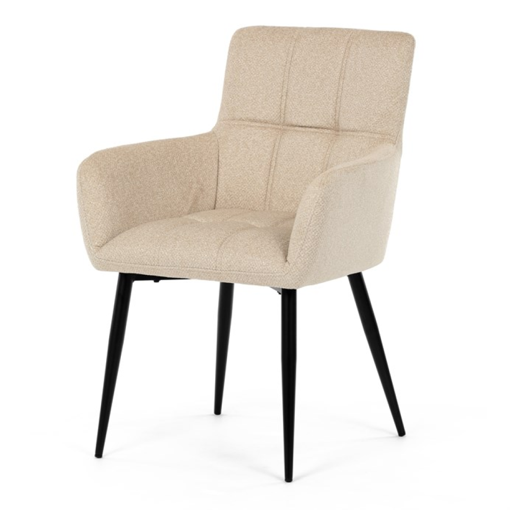 DCH-P3146 CRM2 - Jídelní židle, béžová, látka, DCH-P3146 CRM2