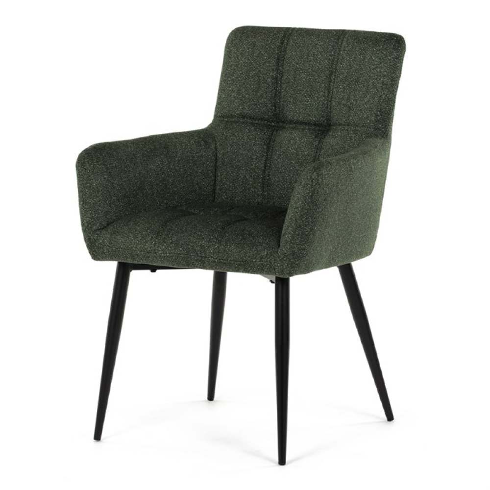 DCH-P3146 GRN2 - Jídelní židle, zelená, látka, DCH-P3146 GRN2