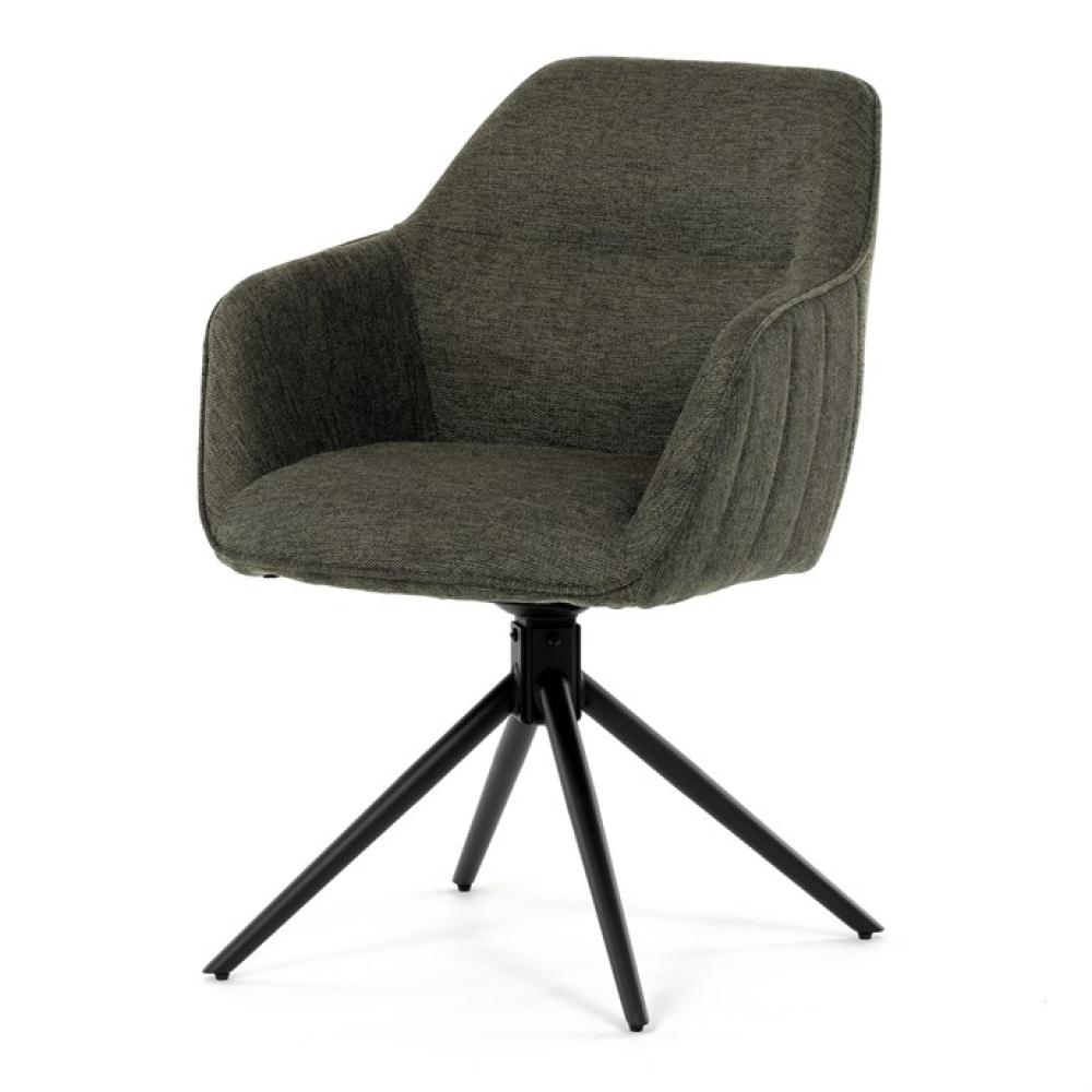 HC-536 GRN2 - Jídelní židle, zelená, látka, HC-536 GRN2