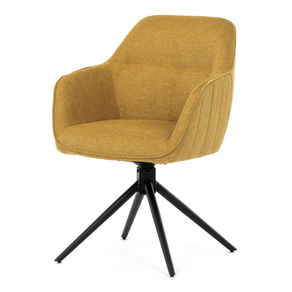 HC-536 YEL2 - Jídelní židle, žlutá, látka, HC-536 YEL2