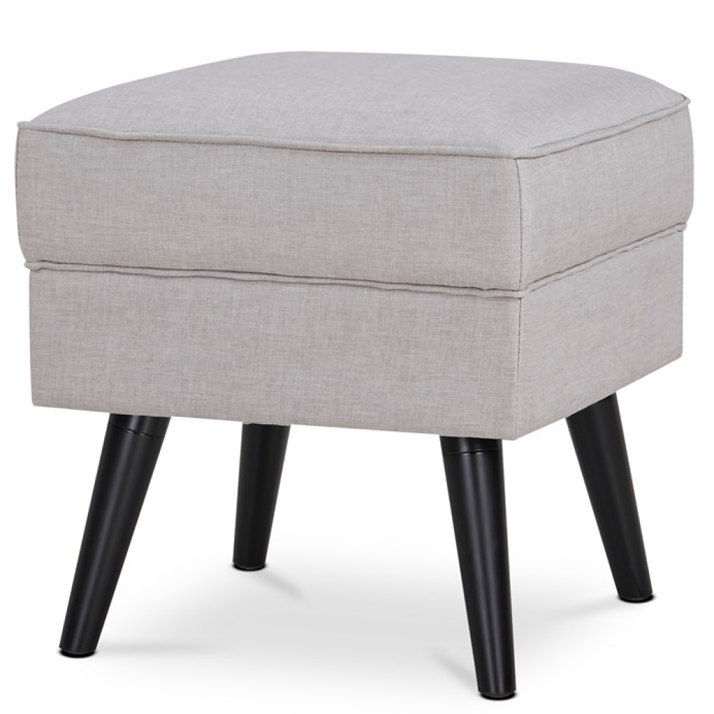 AK-A1316 CRM2 - Taburet, krémová látka, AK-A1316 CRM2