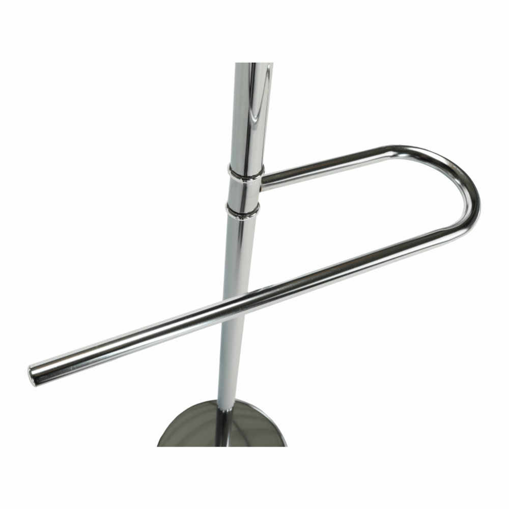 Věšák, němý sluha, přírodní dřevo / chrom, SUNIL