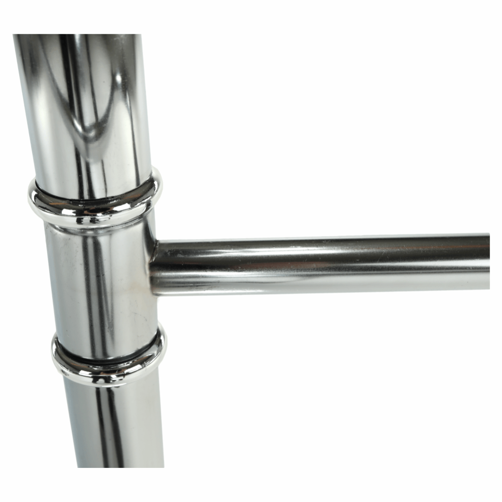 Věšák, němý sluha, přírodní dřevo / chrom, SUNIL