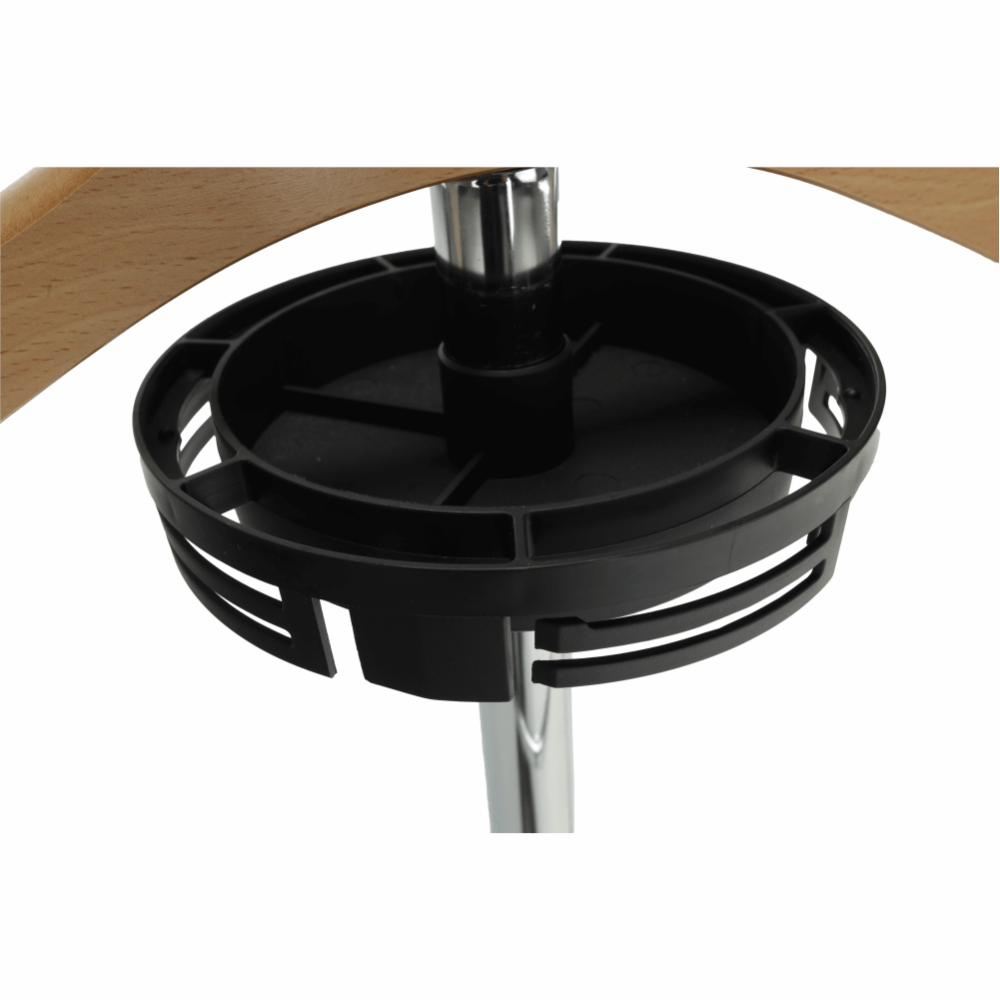 Věšák, němý sluha, přírodní dřevo / chrom, SUNIL