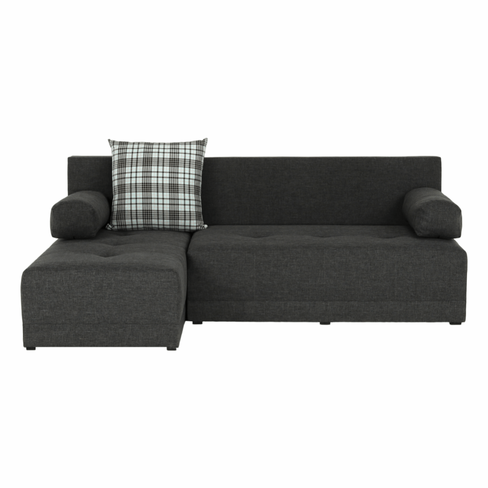 Rohová sedací souprava, šedý melír / vzor, levá, MEXX NEW