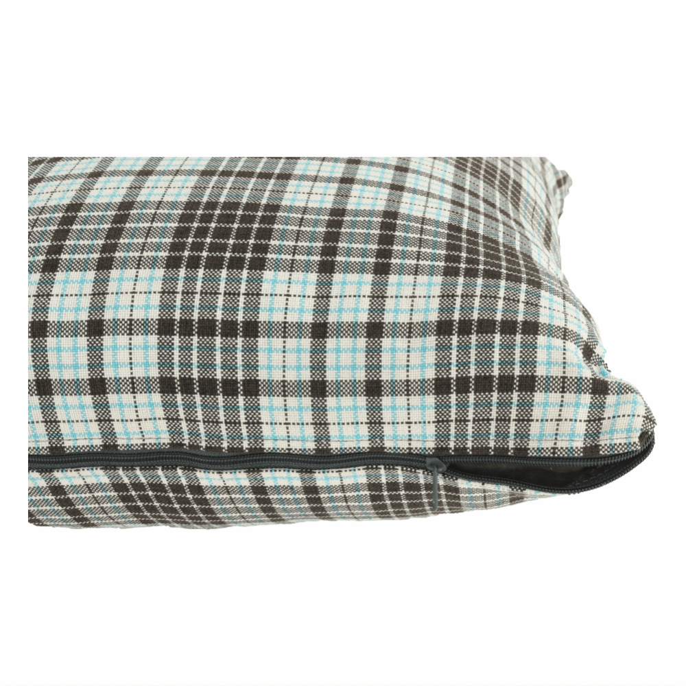 Rohová sedací souprava, šedý melír / vzor, pravá, MEXX