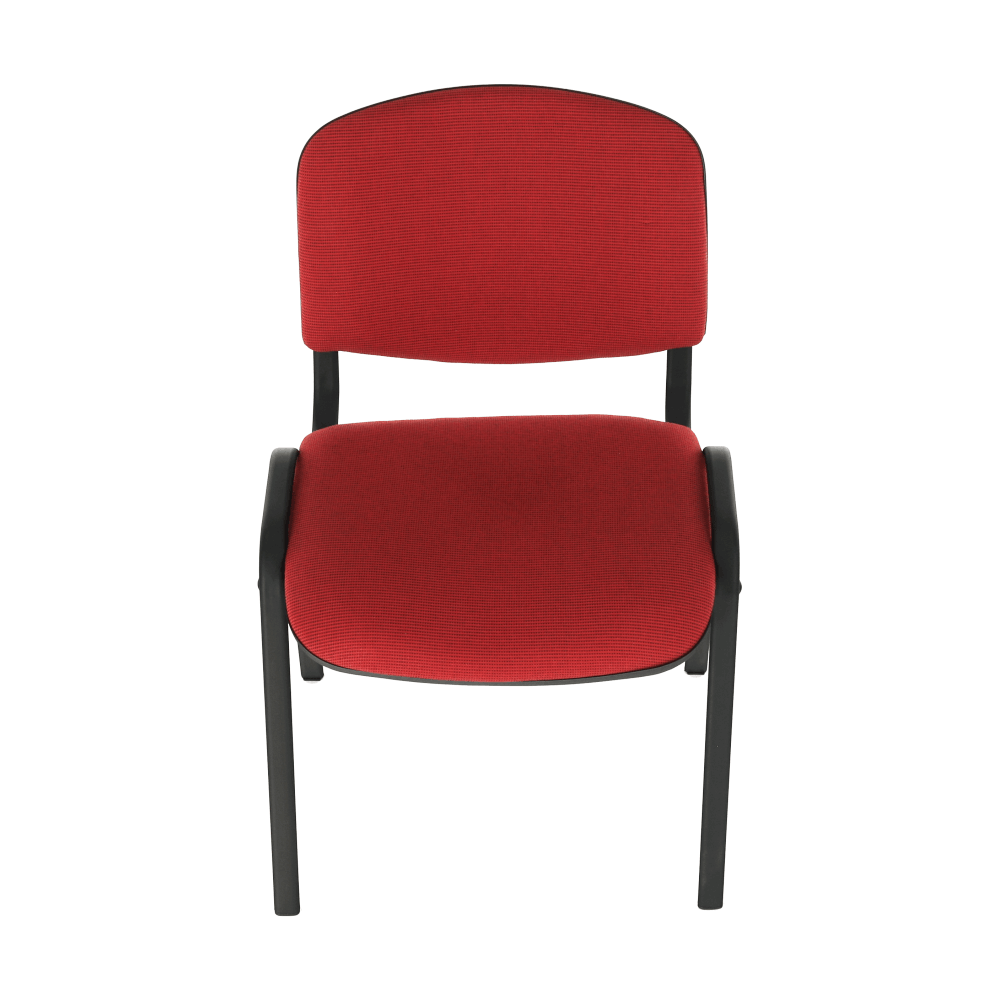 Kancelářská židle, červená, ISO NEW