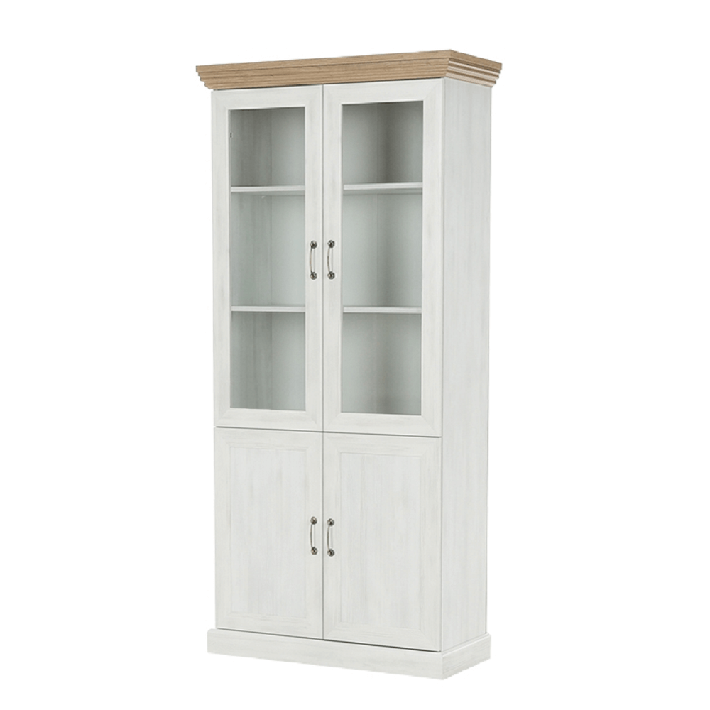 Vitrína, sosna skandinávská / dub divoký, ROYAL W4D