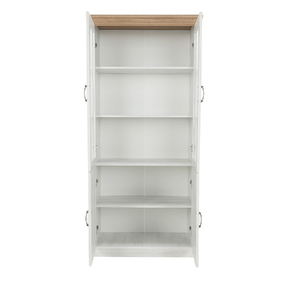 Vitrína, sosna skandinávská / dub divoký, ROYAL W4D