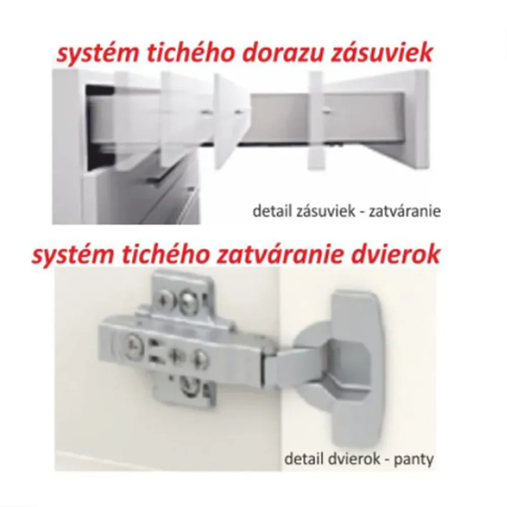 Horní skříňka G 60 U, vysoký bílý lesk/dub sonoma, LINE