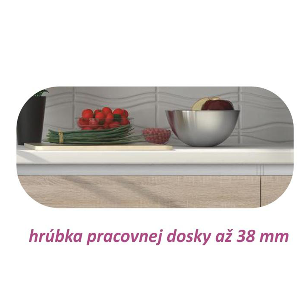 Skříňka dolní D 20, bílá, LINE