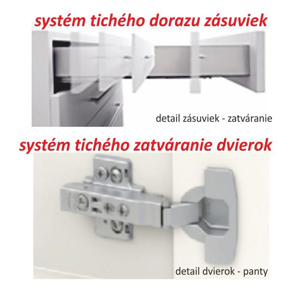Dolní skříňka D 40, dub sonoma/bílá, pravá, LINE
