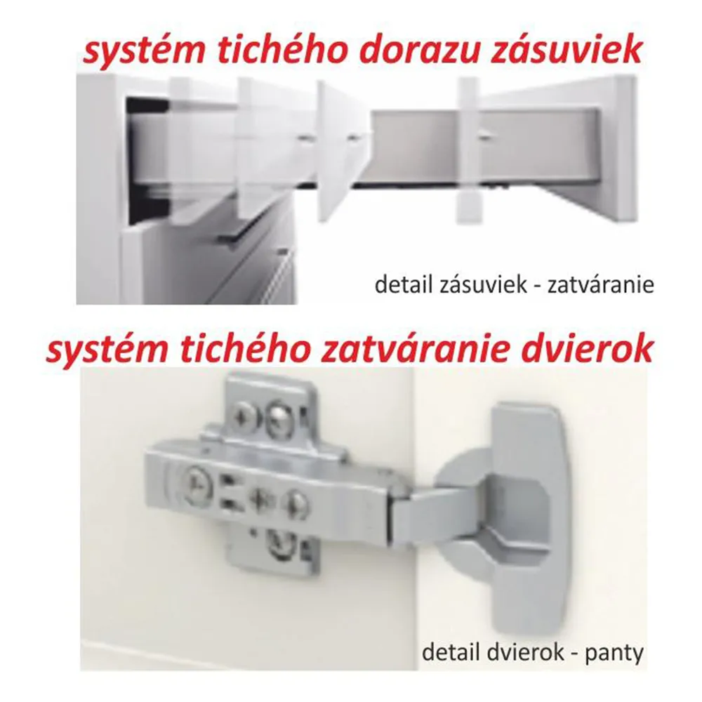 Dolní skříňka D 40, dub sonoma/bílá, pravá, LINE