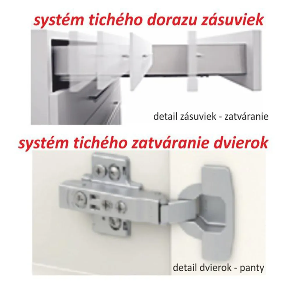 Dolní skříňka D 80 ZL, dub sonoma/bílá, LINE