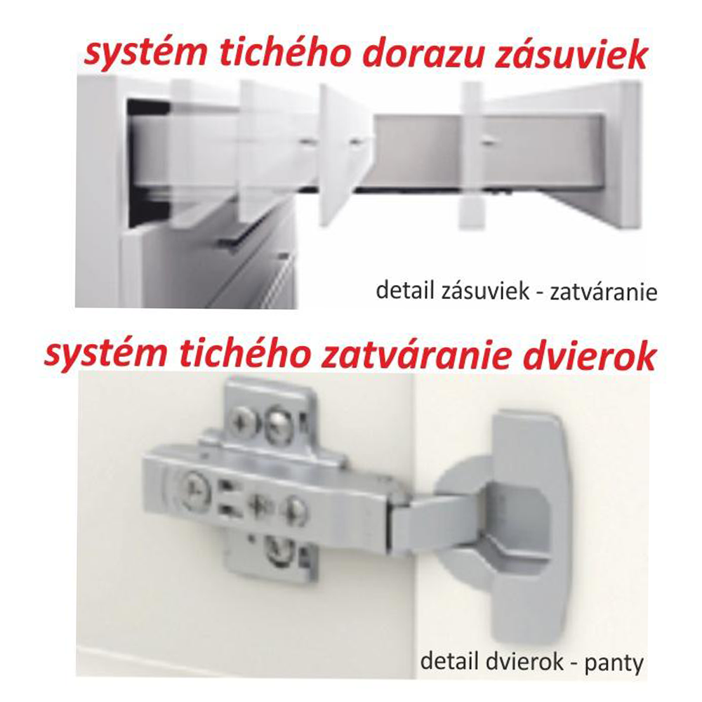 Skříňka horní G 40, dub sonoma/bílá, pravá, LINE