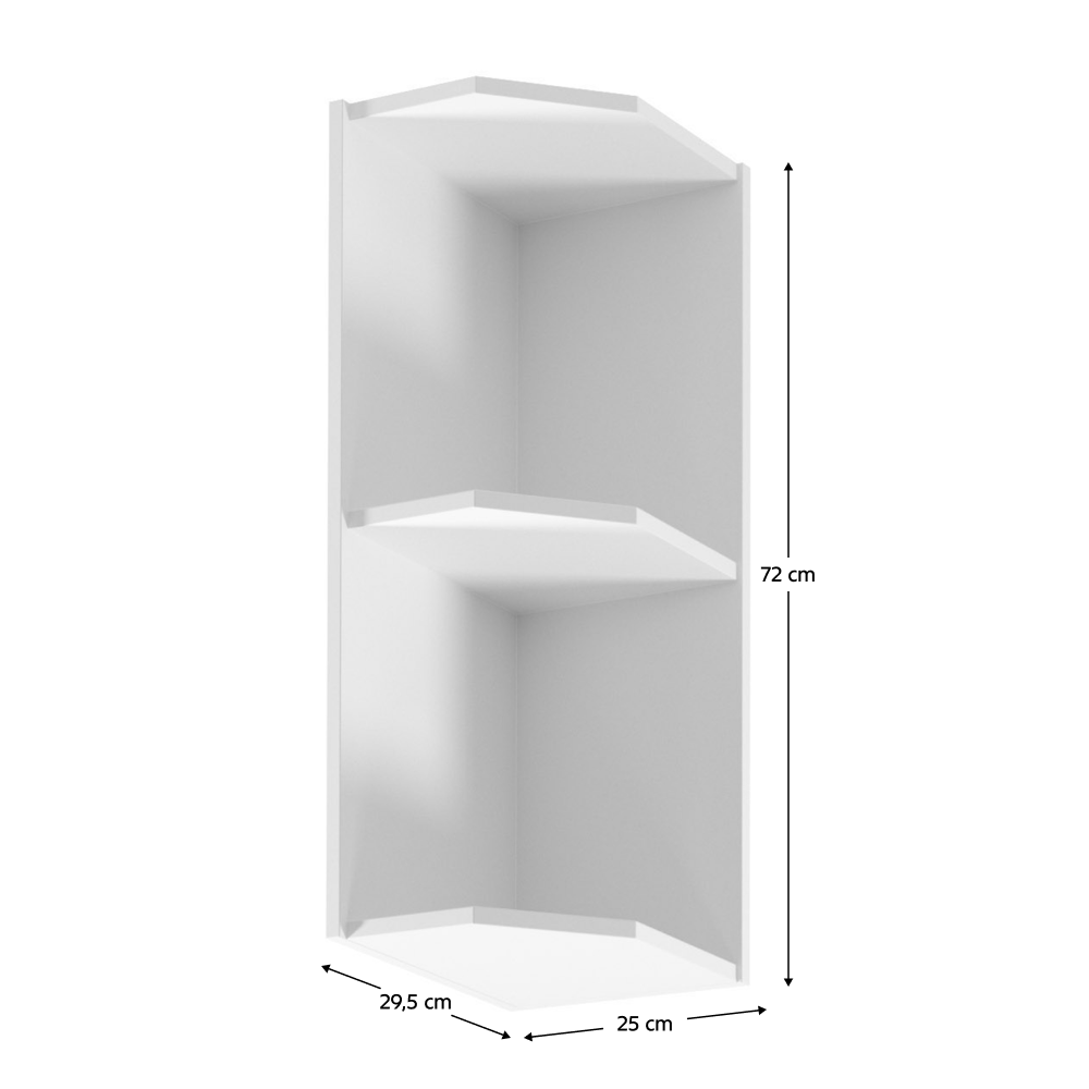 Horní rohová skříňka, bílá, ROYAL G25PZ