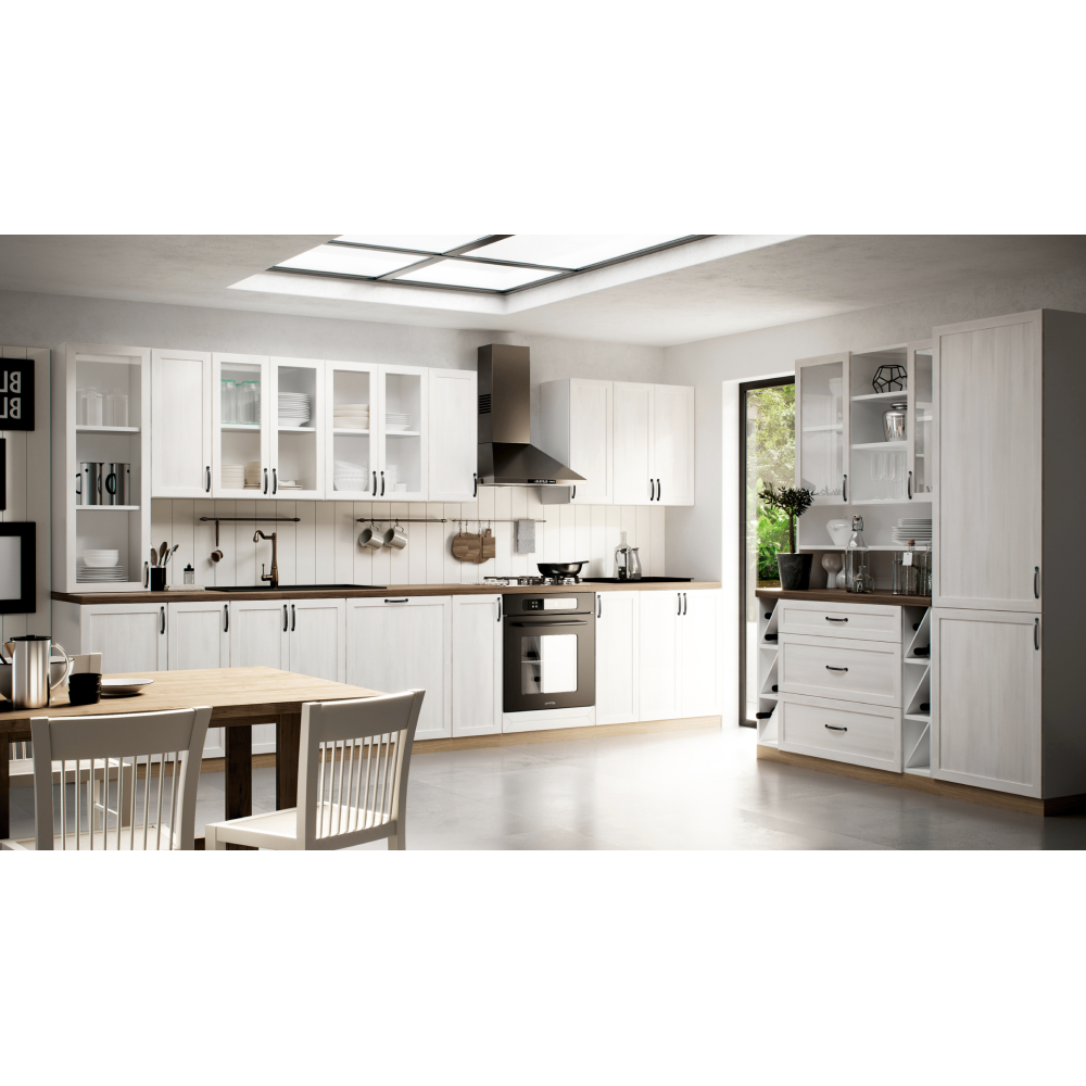 Horní rohová skříňka, bílá, ROYAL G25PZ