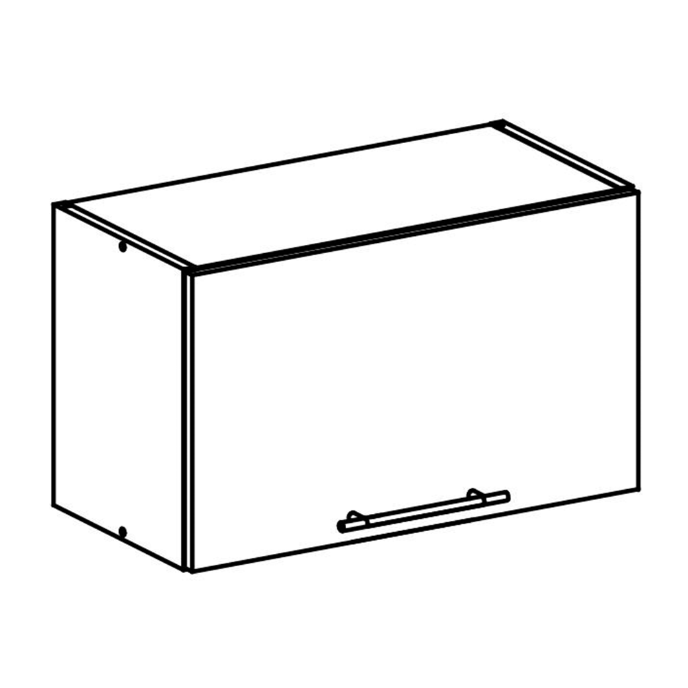 Horní skříňka, dub sonoma / bílá, FABIANA W - 60OK