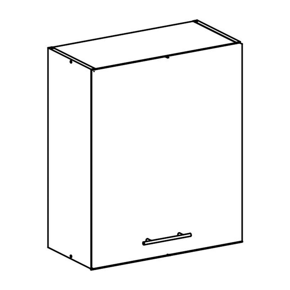 Horní skříňka, dub sonoma/bílá, levá, FABIANA W - 60