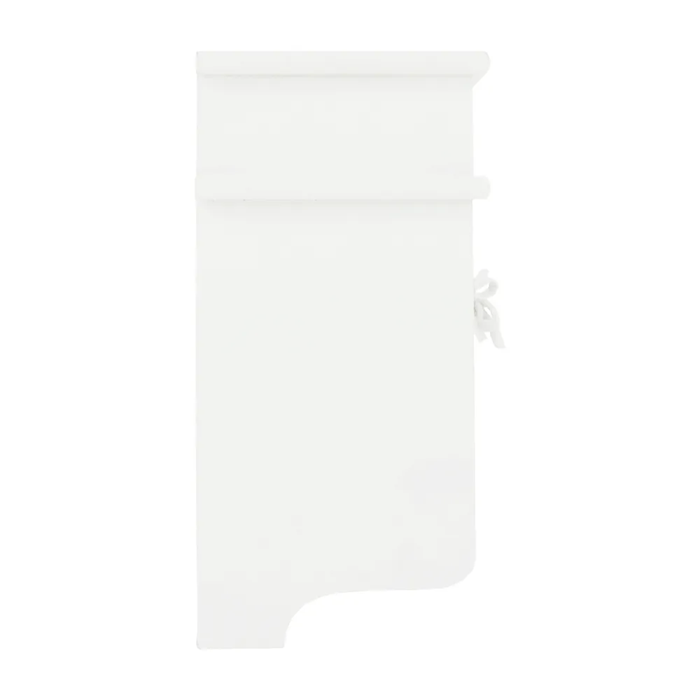 Věšák, dřevo / proutí, bílá, BLANCO