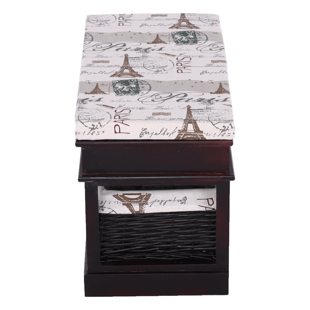 Lavice s polštářem, tmavě hnědá, SEAT BENCH 3