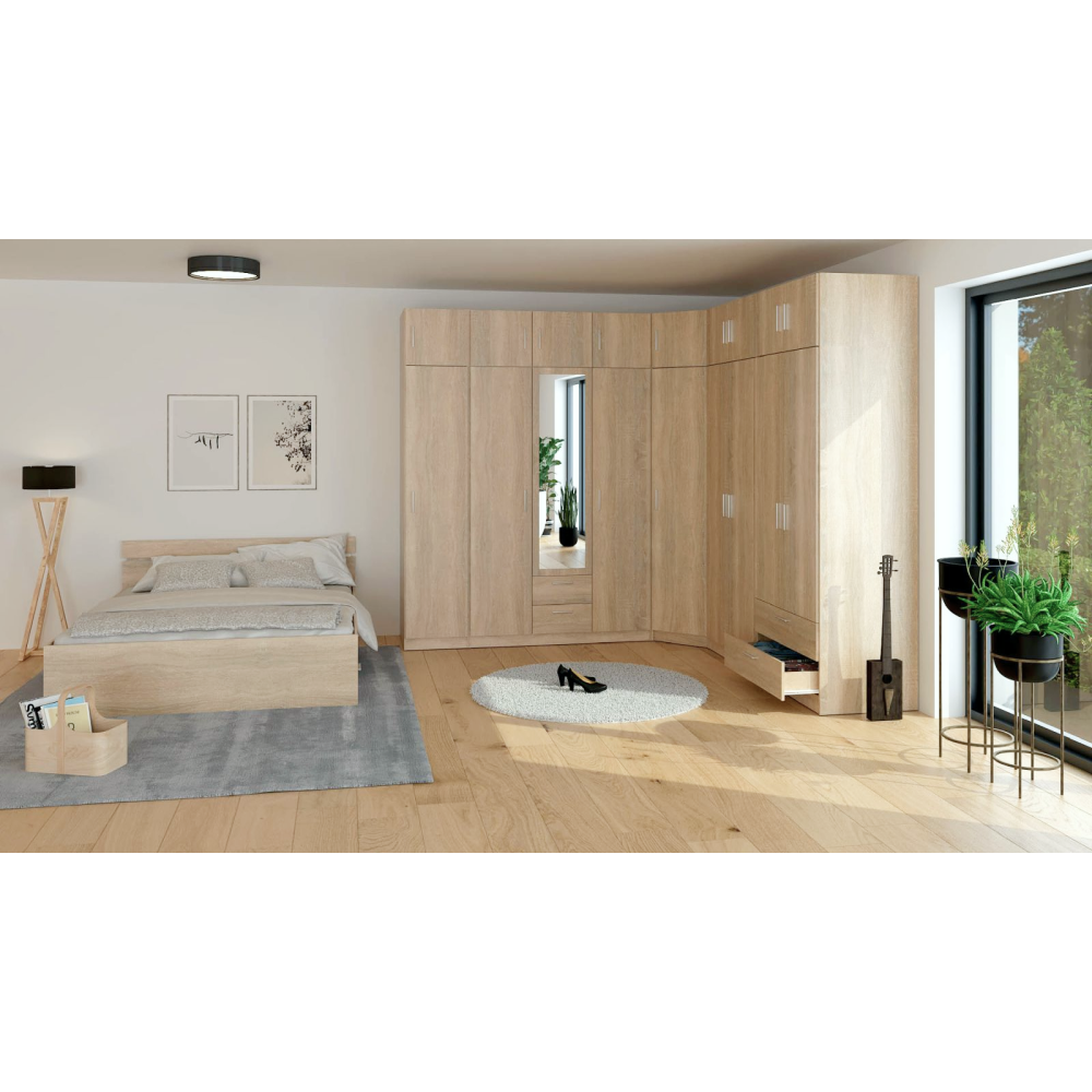 Skříň, DTD laminovaná, dub sonoma, INVITA