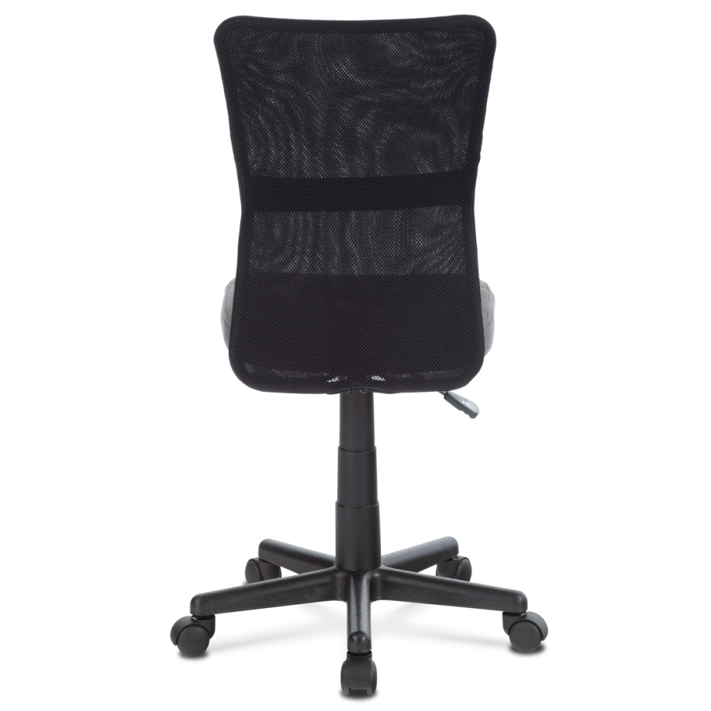 KA-2325 GREY - Kancelářská židle, šedá mesh, plastový kříž, síťovina černá