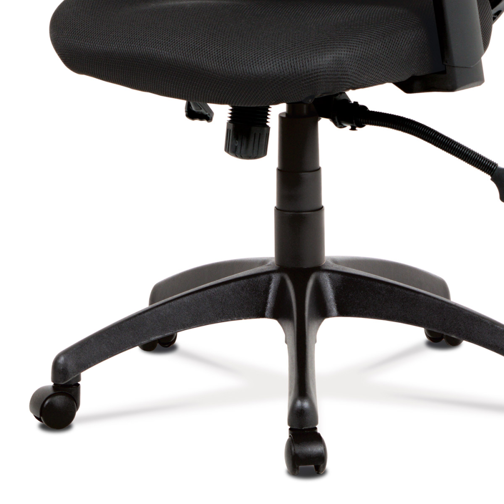 KA-A186 BK - Kancelářská židle, synchronní mech., černá MESH, plast. kříž