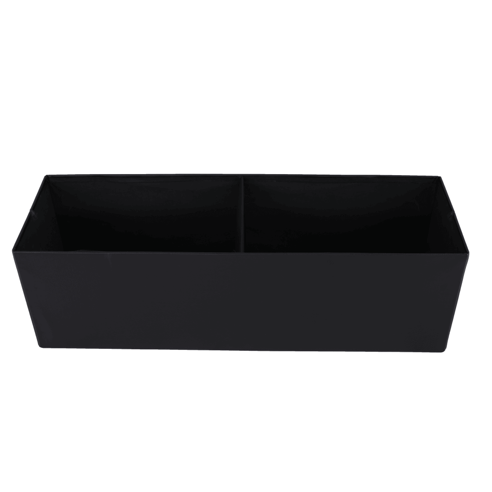 Skládací taburet, ekokůže, černá, ZAMIRA