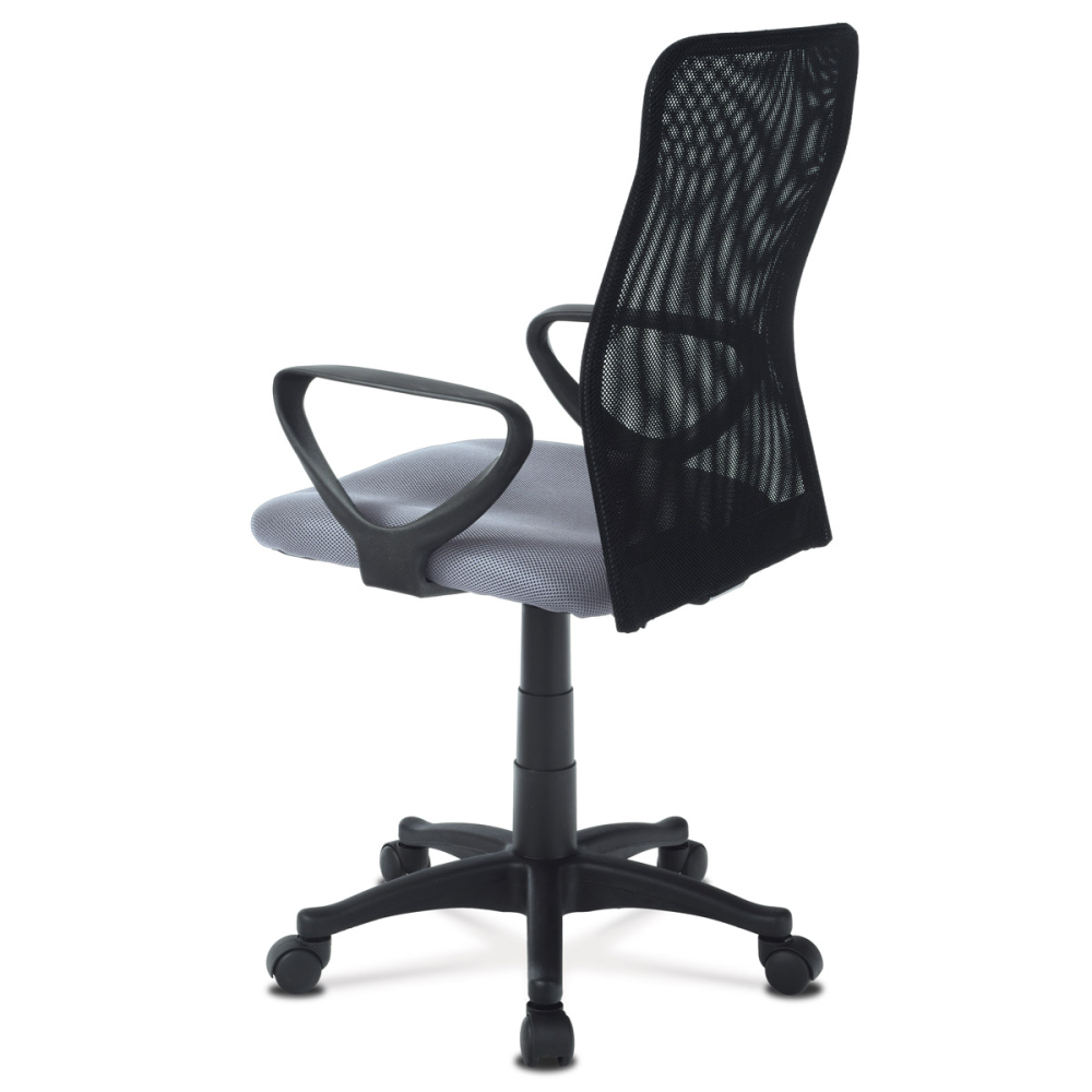 KA-B047 GREY - Kancelářská židle, látka MESH šedá / černá, plyn.píst