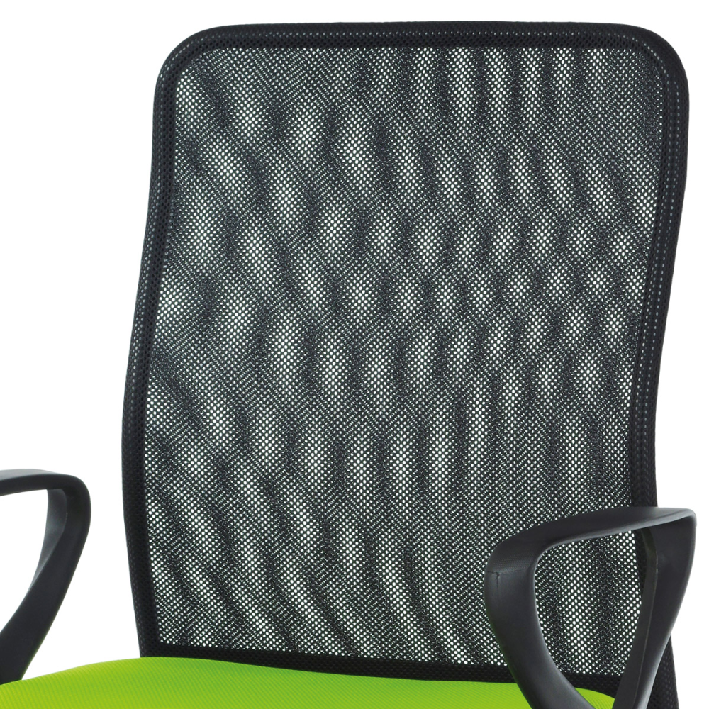 KA-B047 GRN - Kancelářská židle, látka MESH zelená / černá, plyn.píst