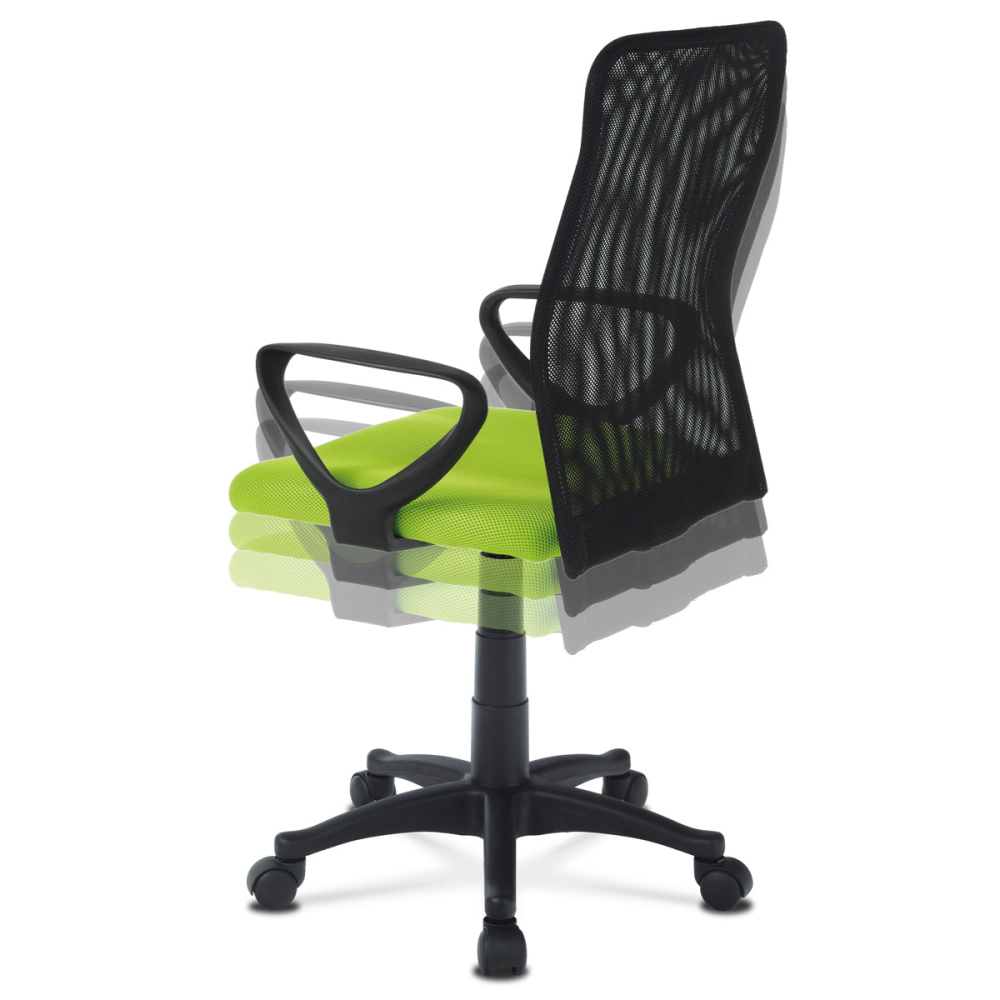 KA-B047 GRN - Kancelářská židle, látka MESH zelená / černá, plyn.píst