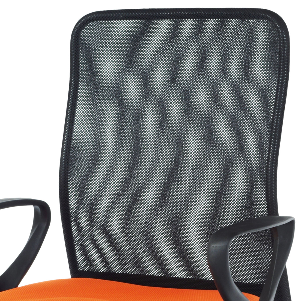 KA-B047 ORA - Kancelářská židle, látka MESH oranžová / černá, plyn.píst