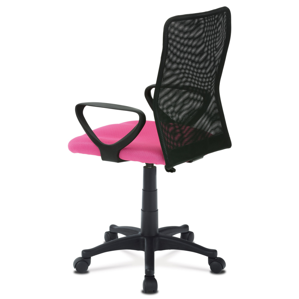 KA-B047 PINK - Kancelářská židle, látka MESH růžová / černá, plyn.píst