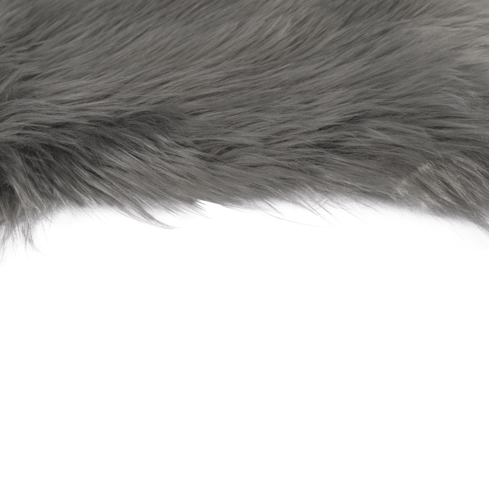 Umělá kožešina, šedá, 60x90, EBONY TYP 5