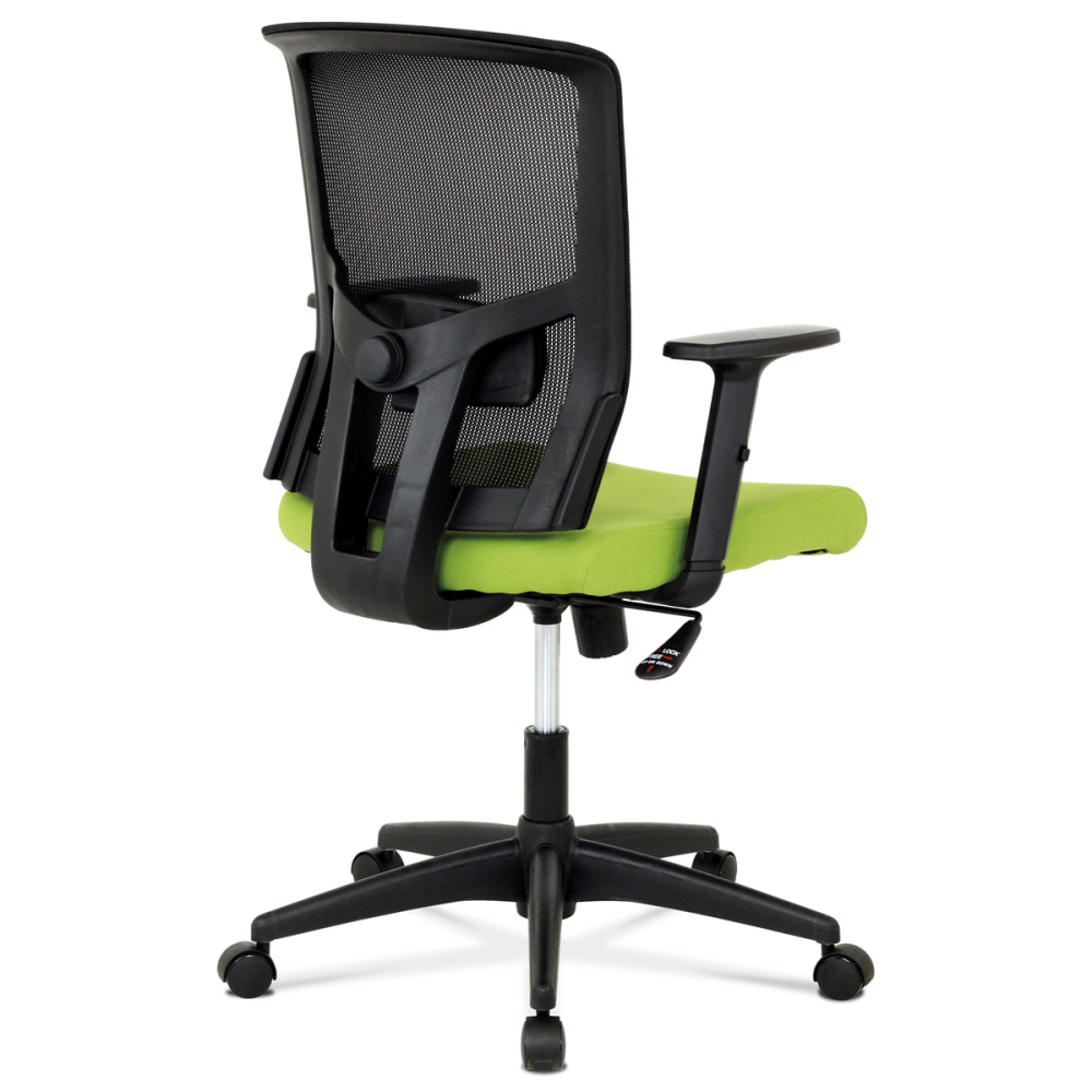 KA-B1012 GRN - Kancelářská židle, látka zelená + černá, houpací mechnismus
