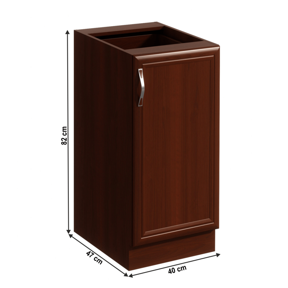 Spodní skříňka D40, pravá, ořech Milano, SICILIA