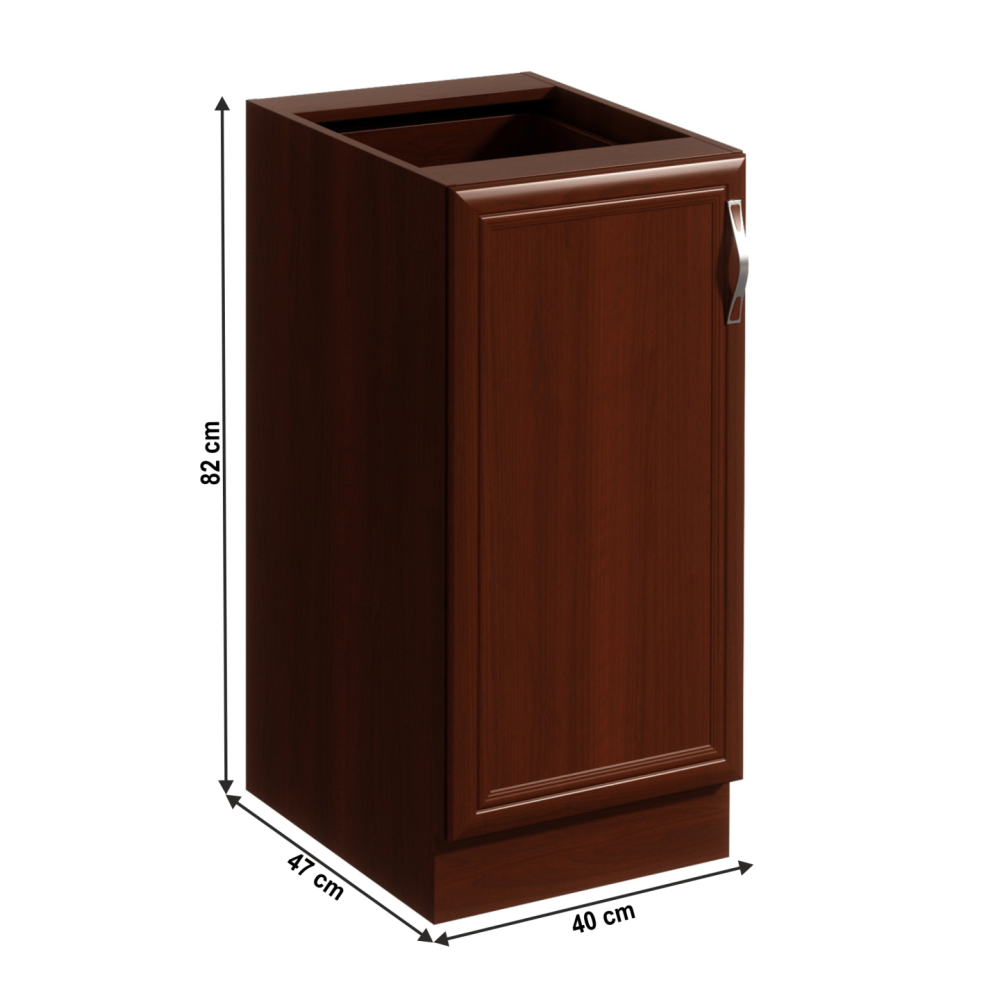 Spodní skříňka D40, levá, ořech Milano, SICILIA