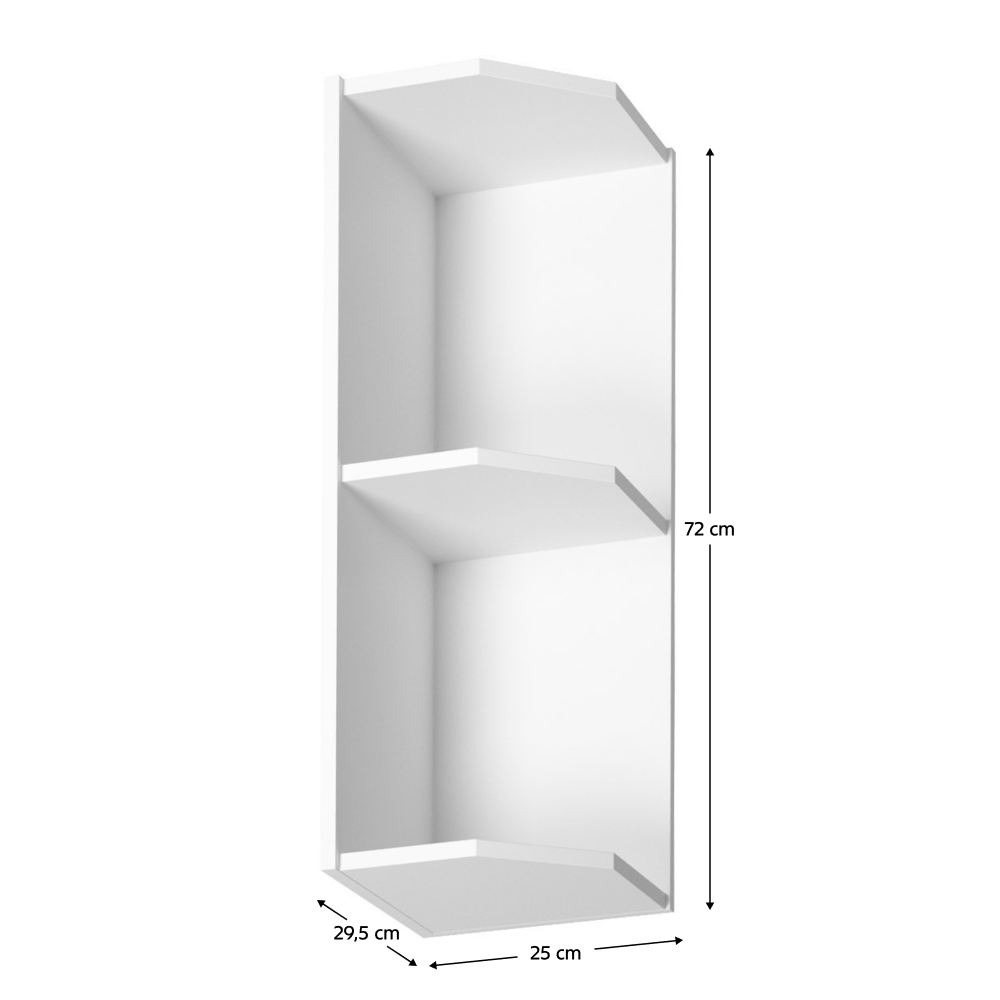 Horní policová skříňka G25P, bílá, PROVANCE