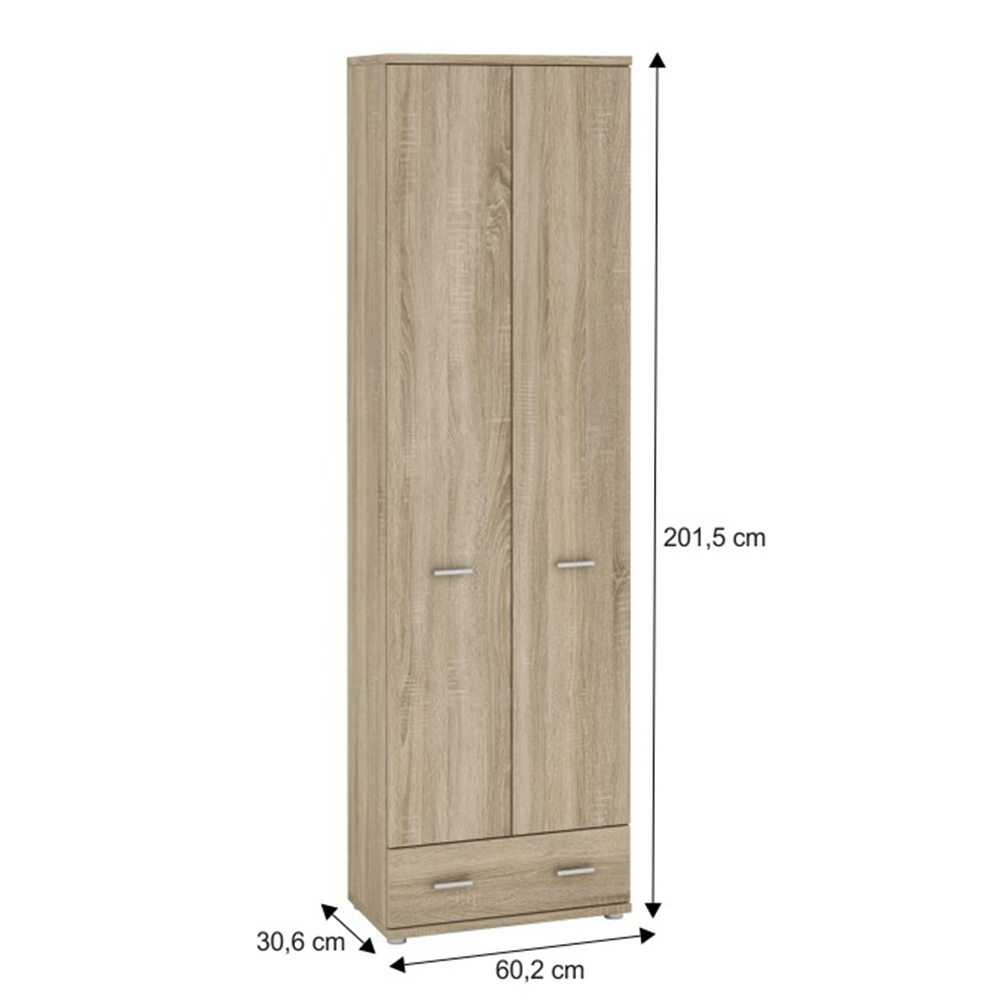 Skříň, dub sonoma, MARIO NEW TYP A