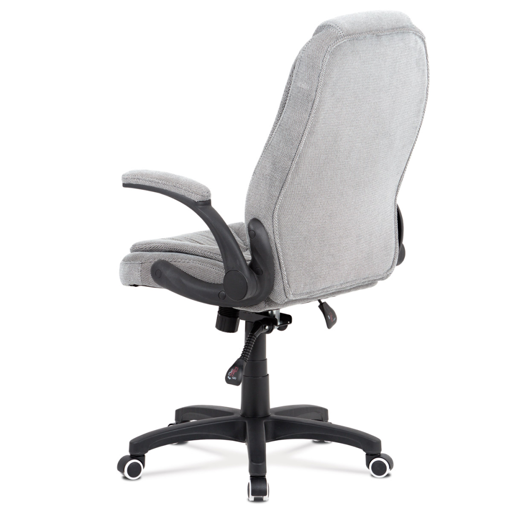 KA-G303 SIL2 - Kancelářská židle, šedá látka, kříž plast černý, synchronní mechanismus