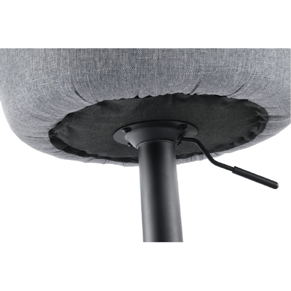 Barová židle, šedá/černá, TERKAN