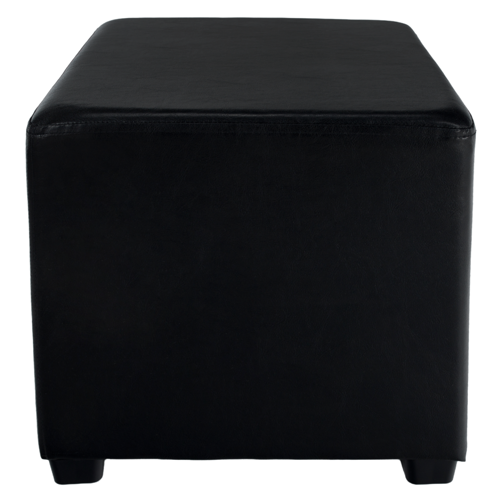 Taburet, černá textilní kůže, NIKI