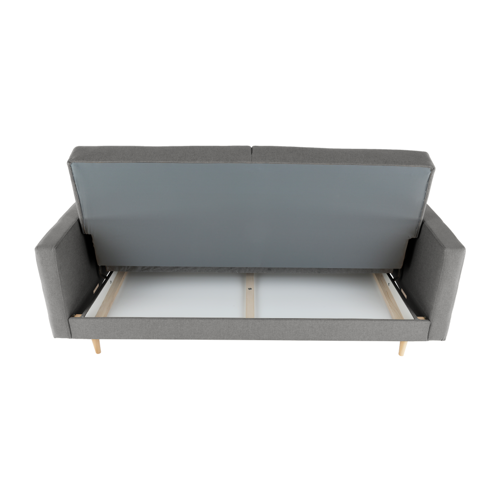 Celočalouněný 3-sed, látka šedá, AMEDIA