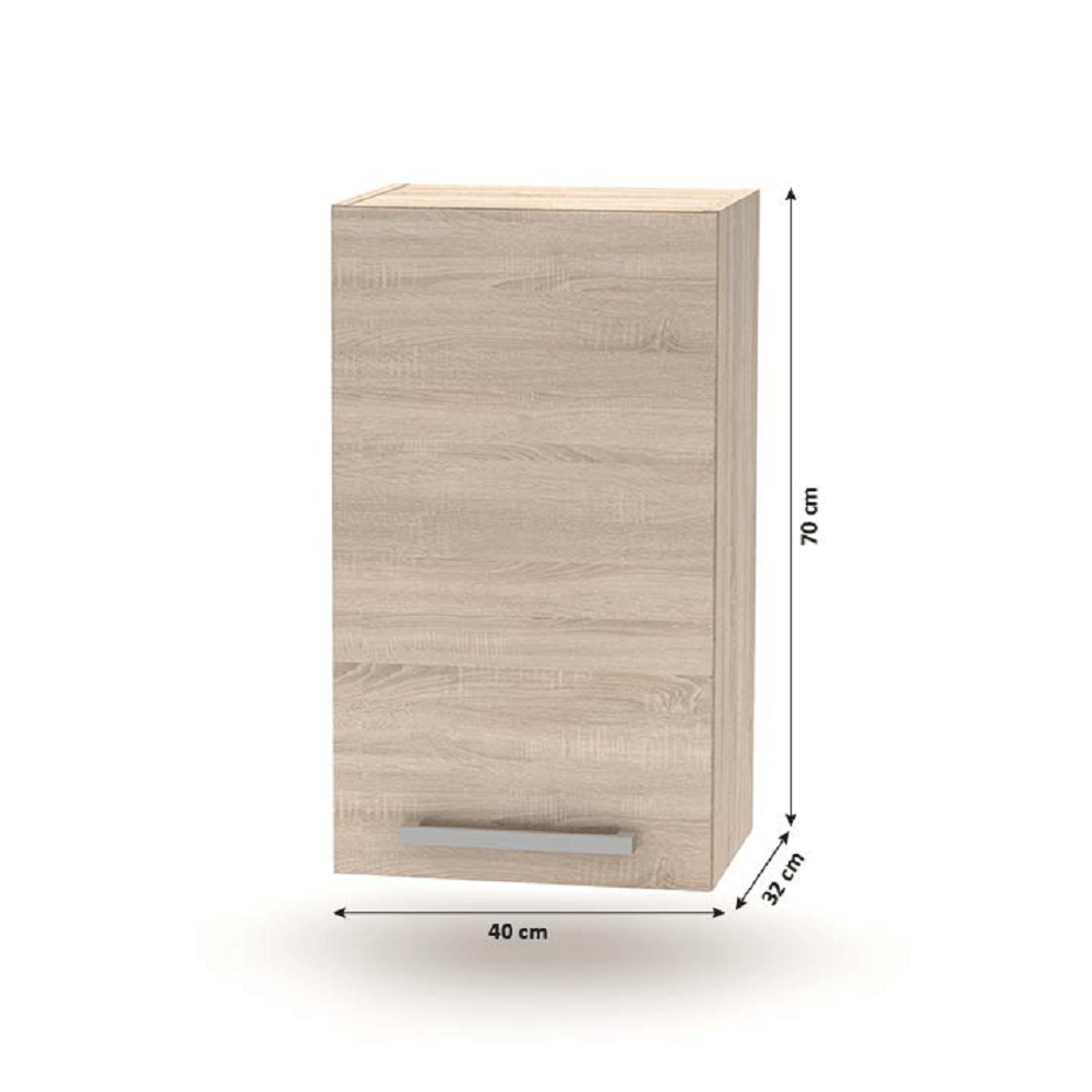 Horní skříňka, dub sonoma, NOVA PLUS NOPL-005-OH