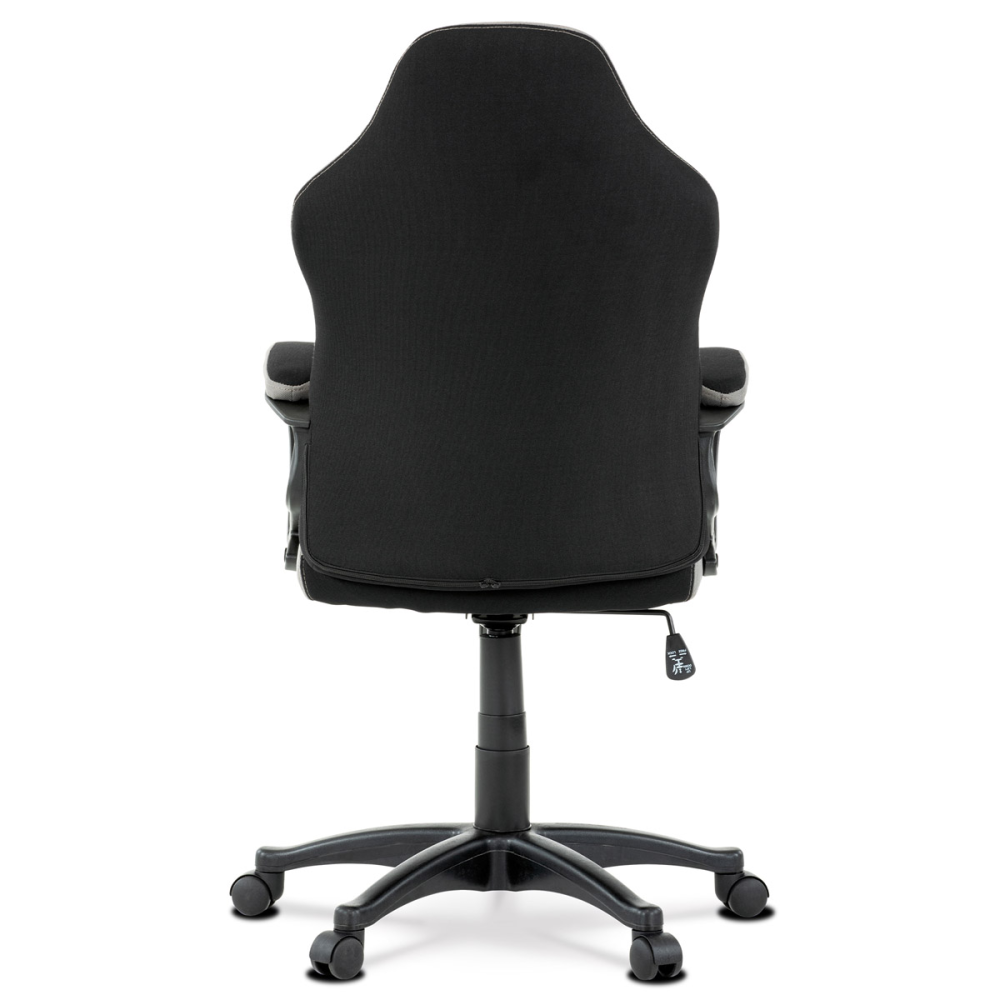 KA-L611 PINK - Kancelářská a herní židle, potah růžová, šedá a černá látka, houpací mechanismus