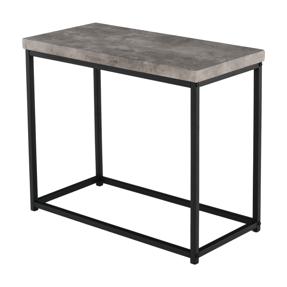 Příruční stolek, černá / beton, TENDER