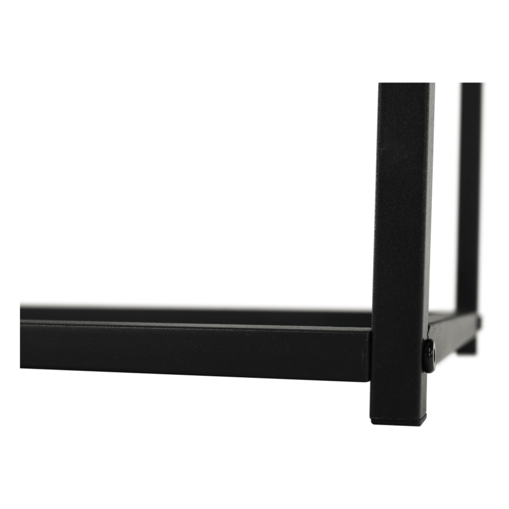 Příruční stolek, černá / beton, TENDER