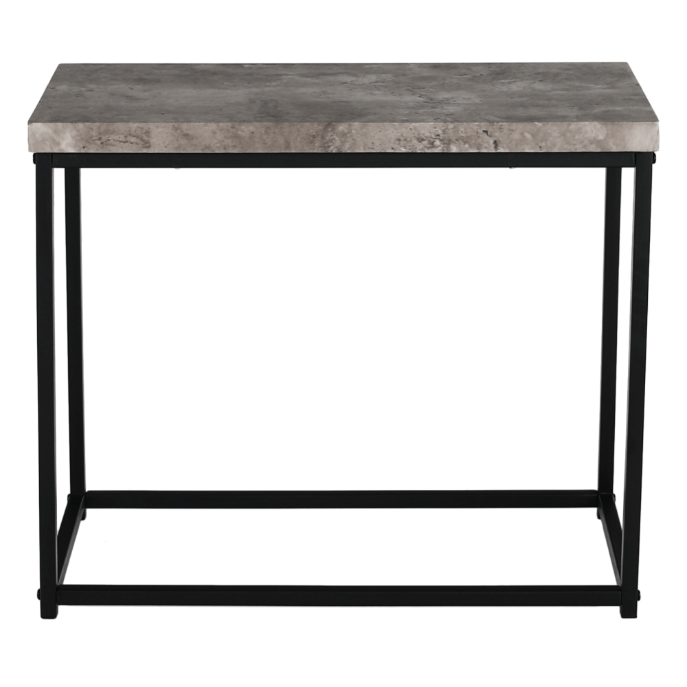Příruční stolek, černá / beton, TENDER