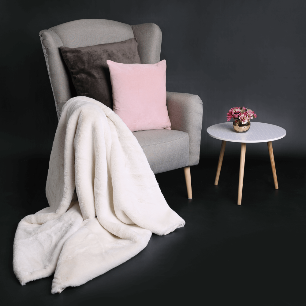 Designové křeslo, látka, capuccino / vzor, BELEK